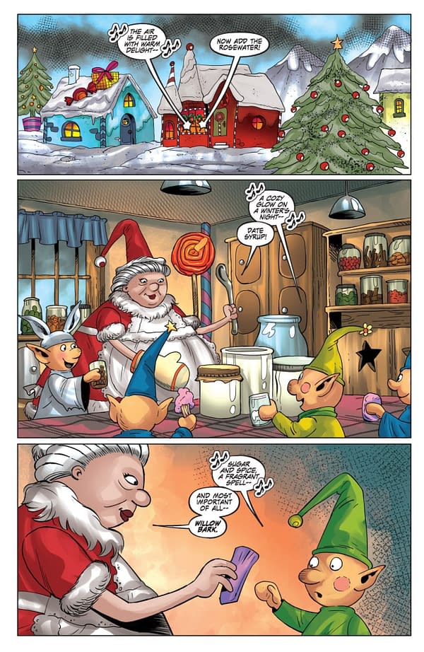 Interior preview page from Nightmare Before Christmas: Shiver of Christmas Town #2