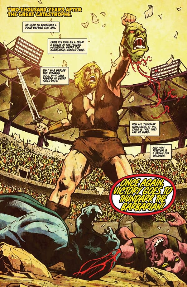 Interior preview page from Thundarr the Barbarian #2