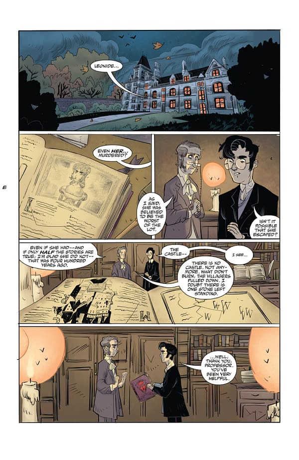 Interior preview page from LEONIDE THE VAMPYR: THE HOUSE OF YONDA #2 CLEM ROBINS COVER