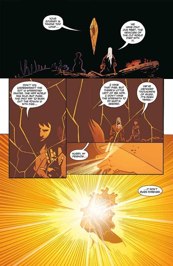 Interior preview page from FRANKENSTEIN: NEW WORLD - THE SPEED OF DARKNESS #1 PETER BERGTING COVER