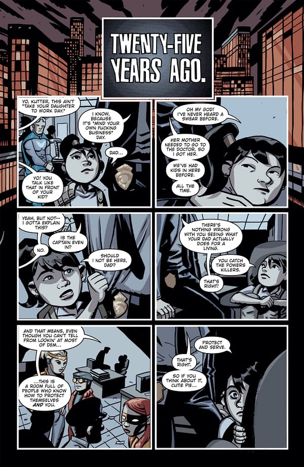 Interior preview page from POWERS 25 #8 JOSH REED COVER