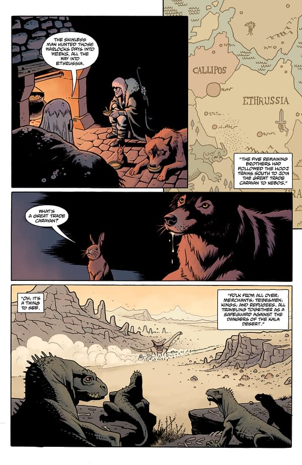 Interior preview page from LANDS UNKNOWN: THE SKINLESS MAN #2 CLEM ROBINS COVER