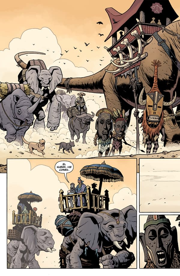 Interior preview page from LANDS UNKNOWN: THE SKINLESS MAN #2 CLEM ROBINS COVER