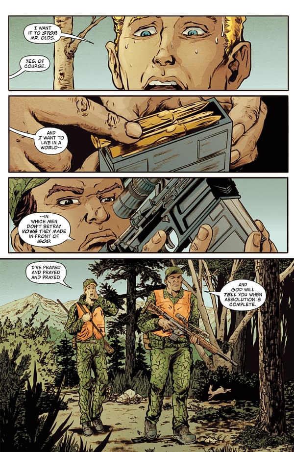 Interior preview page from AMERICAN CAPER #6 LEE LOUGHRIDGE COVER