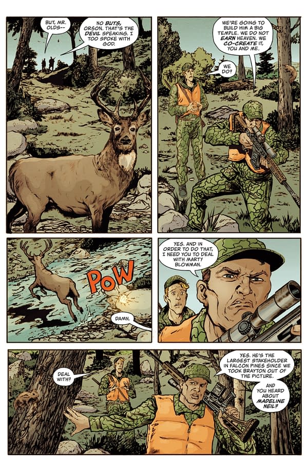 Interior preview page from AMERICAN CAPER #6 LEE LOUGHRIDGE COVER