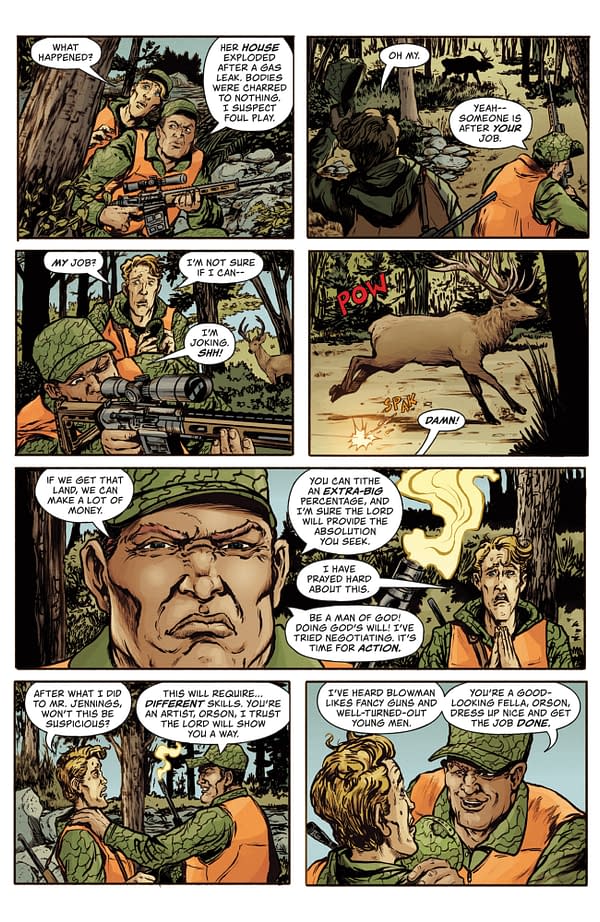 Interior preview page from AMERICAN CAPER #6 LEE LOUGHRIDGE COVER