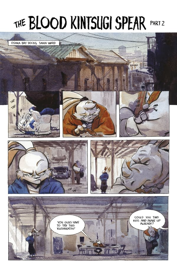 Interior preview page from USAGI YOJIMBO: KAITō '84 #2 JARED CULLUM COVER