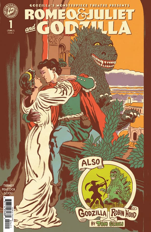 Cover image for ROMEO AND JULIET AND GODZILLA #1 TOM SCIOLI COVER