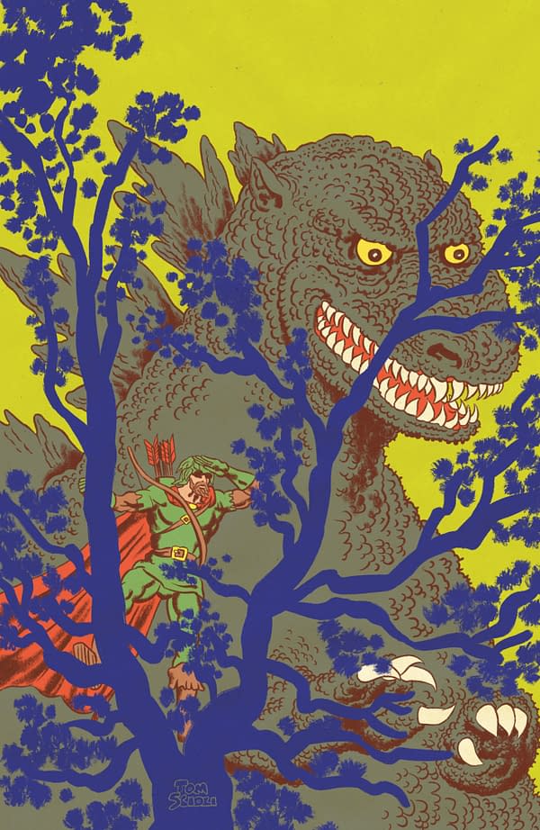 Cover image for Godzillas Monsterpiece Theatre Presents: Romeo & Juliet & Godzilla Variant RI (10) (Scioli Robin Hood Variant)