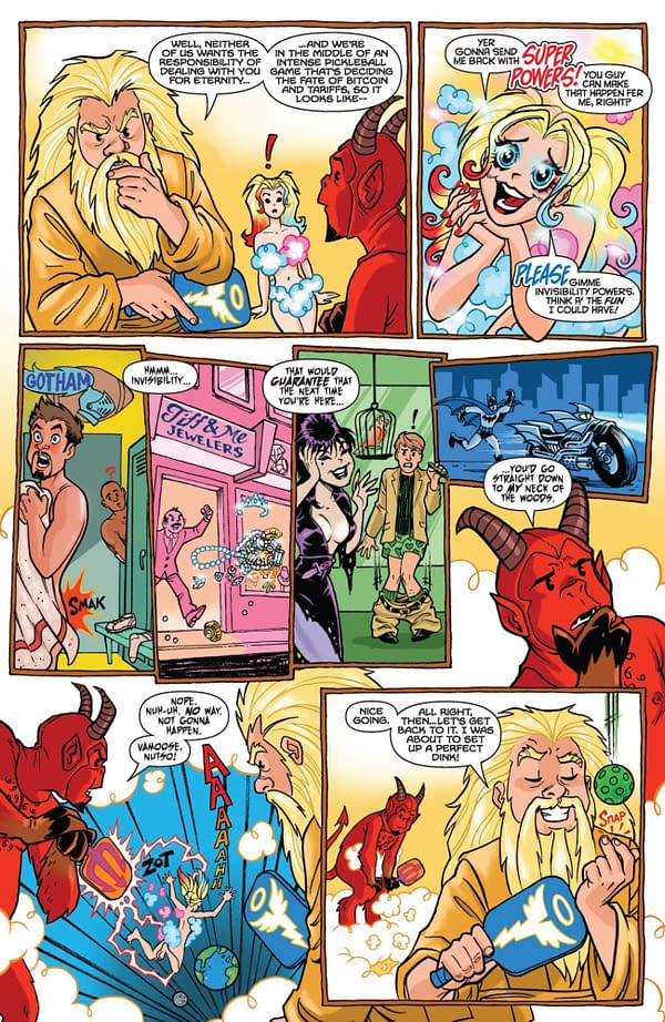 Interior preview page from Harley Quinn x Elvira #6