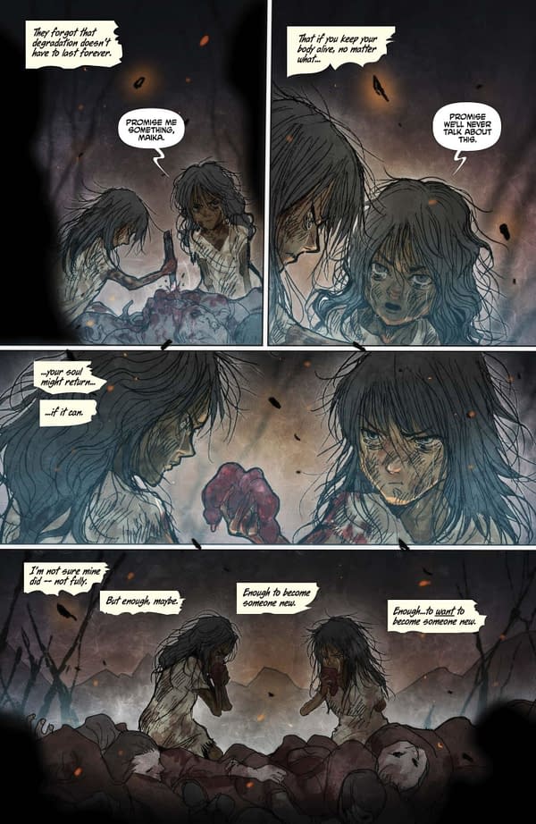 Interior preview page from Monstress #61