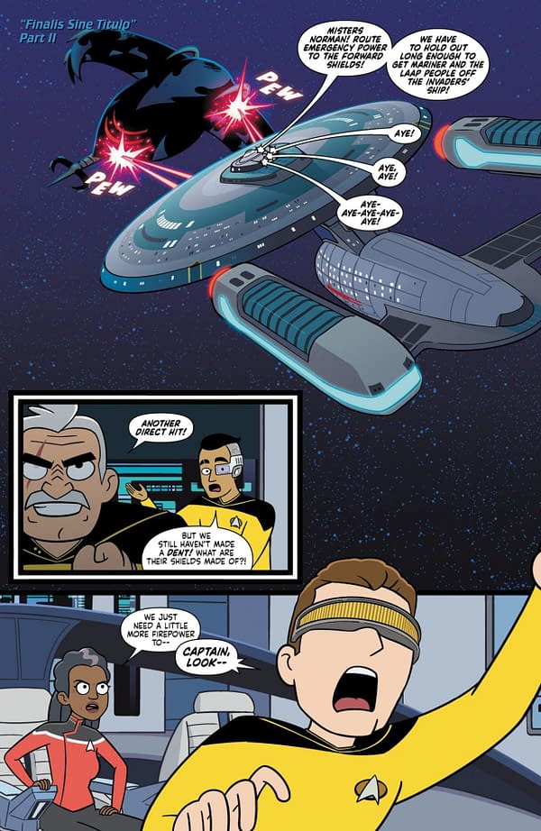 Interior preview page from STAR TREK: LOWER DECKS #18 VERNON SMITH COVER