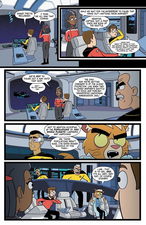 Interior preview page from STAR TREK: LOWER DECKS #18 VERNON SMITH COVER