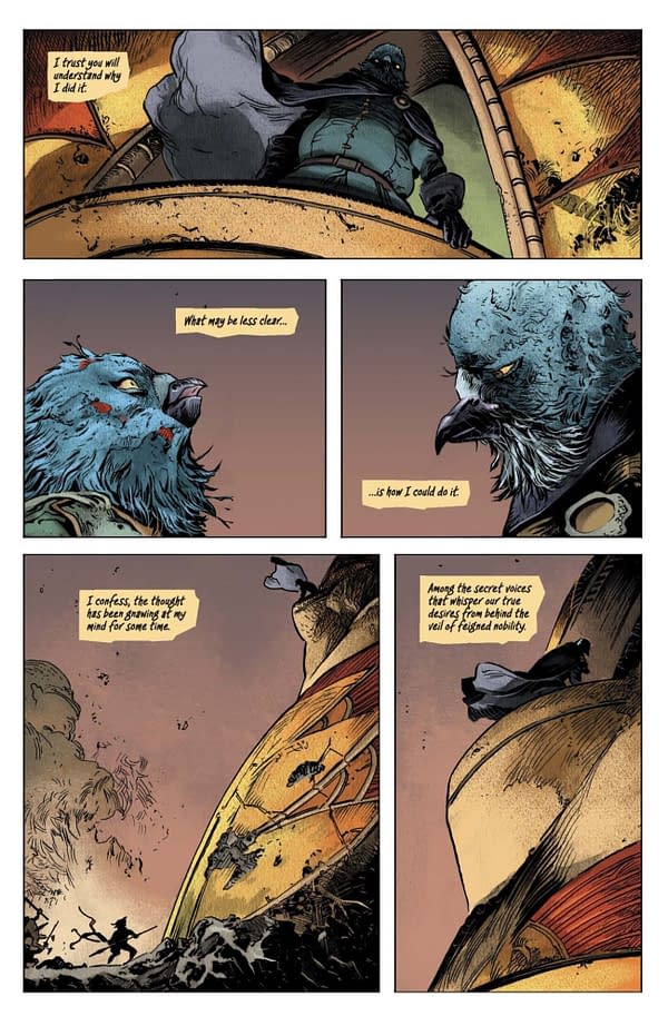 Interior preview page from The Sacrificers #21