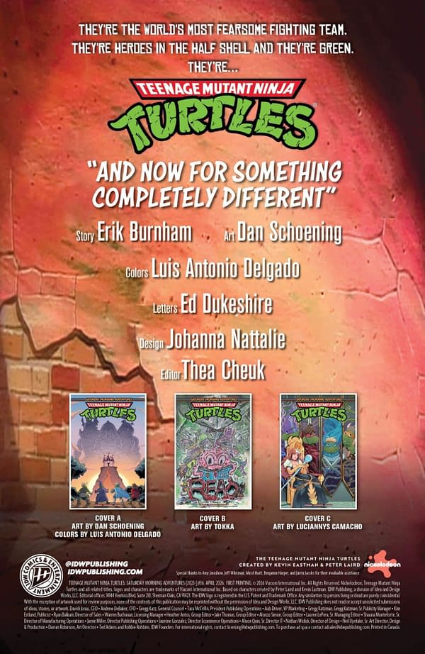 Interior preview page from TMNT: SATURDAY MORNING ADVENTURES #36 DAN SCHOENING COVER