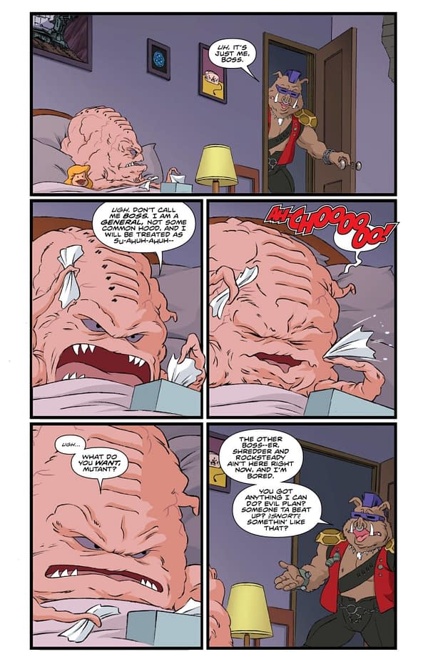 Interior preview page from TMNT: SATURDAY MORNING ADVENTURES #36 DAN SCHOENING COVER