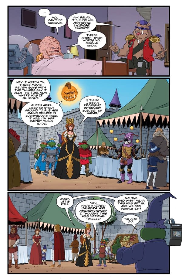 Interior preview page from TMNT: SATURDAY MORNING ADVENTURES #36 DAN SCHOENING COVER