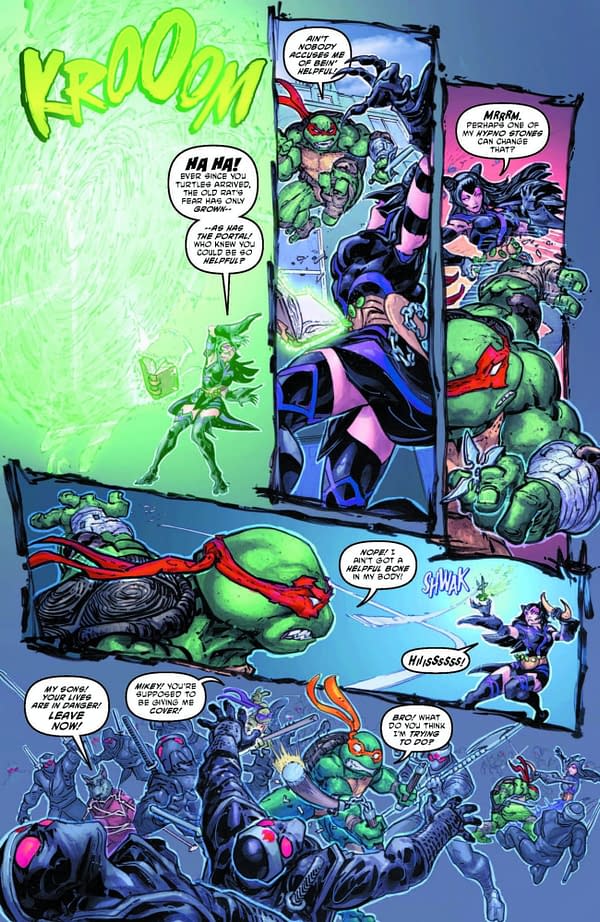 Interior preview page from TEENAGE MUTANT NINJA TURTLES #17 FREDDIE E. WILLIAMS II COVER