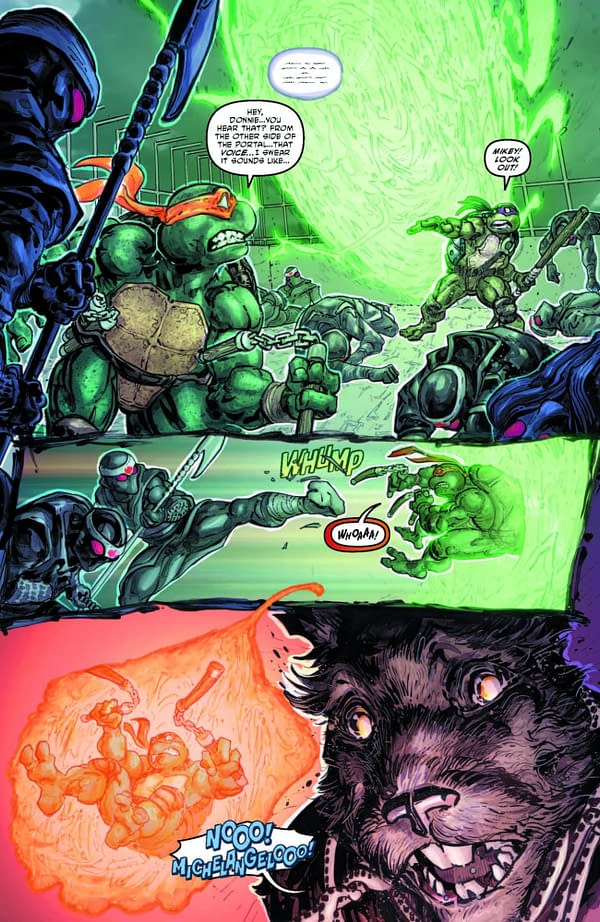 Interior preview page from TEENAGE MUTANT NINJA TURTLES #17 FREDDIE E. WILLIAMS II COVER