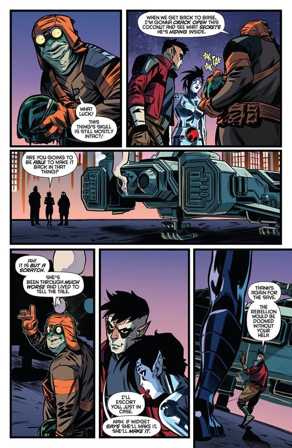 Interior preview page from ThunderCats x SilverHawks: ThunderHawks #1