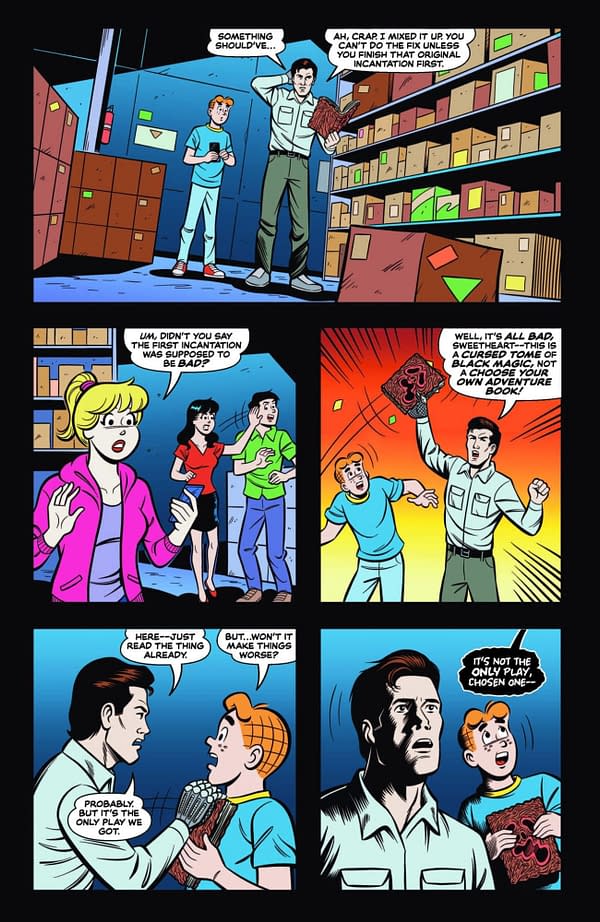 Interior preview page from Archie x Army of Darkness #4