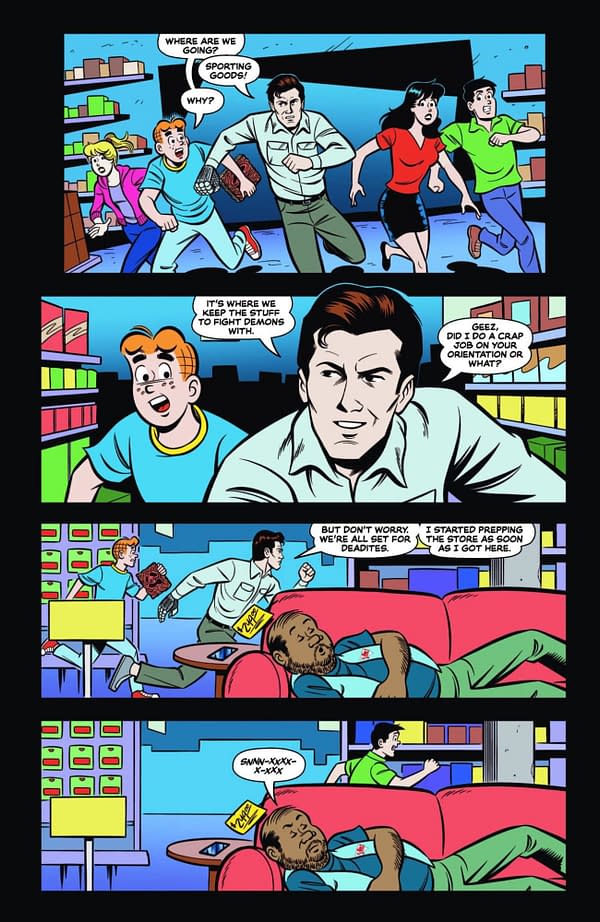 Interior preview page from Archie x Army of Darkness #4