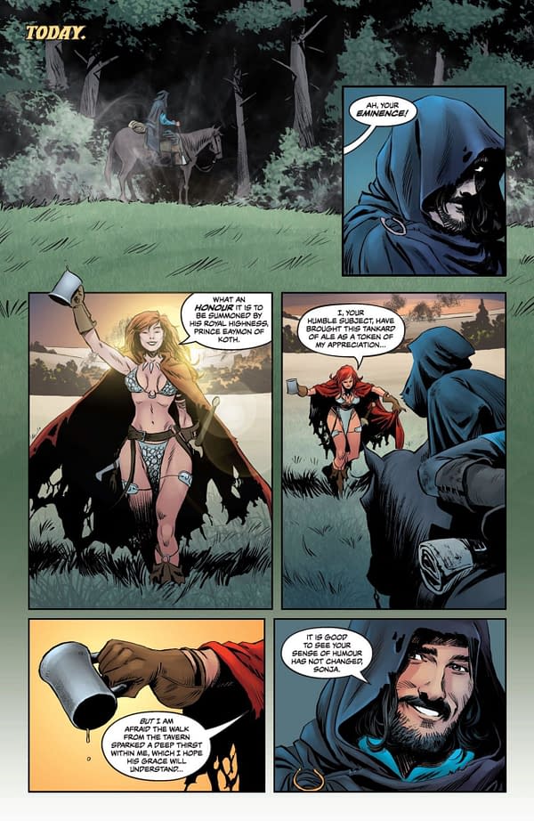Interior preview page from Red Sonja: She-Devil with a Sword #1