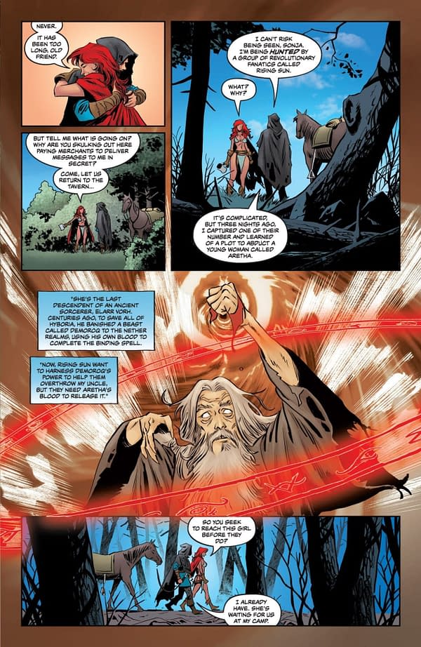 Interior preview page from Red Sonja: She-Devil with a Sword #1