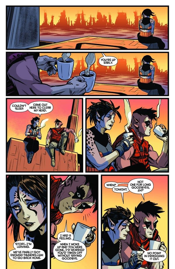 Interior preview page from ThunderCats x SilverHawks: Thunderhawks #2