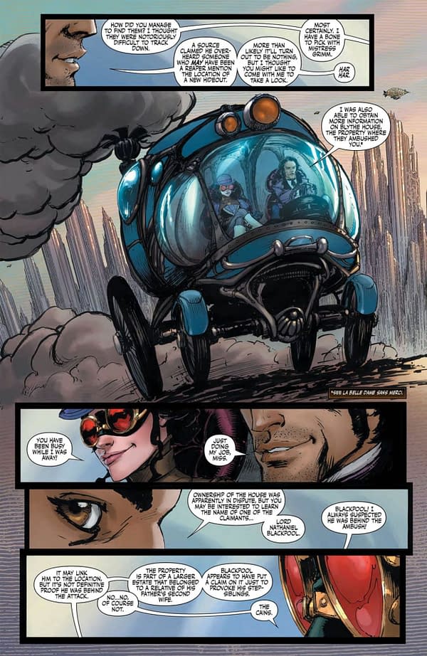 Interior preview page from Lady Mechanika: The Mechanical Menagerie #1