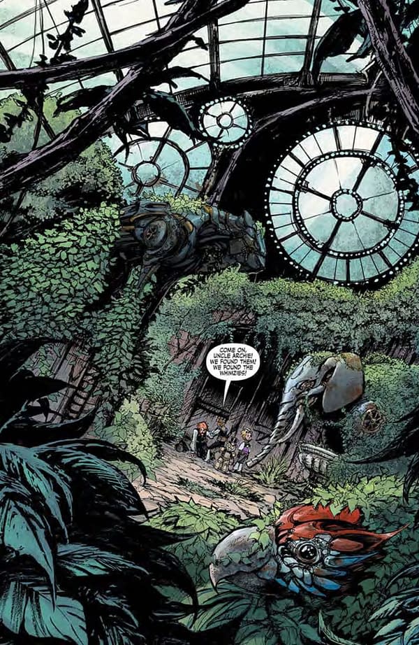 Interior preview page from Lady Mechanika: The Mechanical Menagerie #1