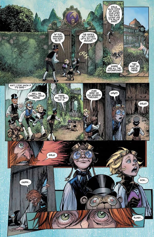 Interior preview page from Lady Mechanika: The Mechanical Menagerie #1