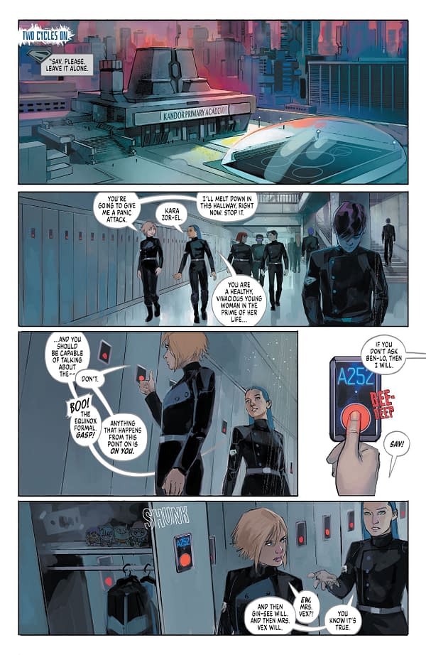 Interior preview page from Supergirl: Survive #1