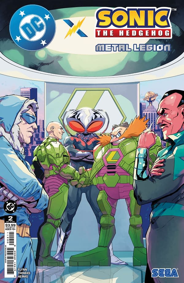 Cover image for DC x Sonic the Hedgehog: The Metal Legion #2