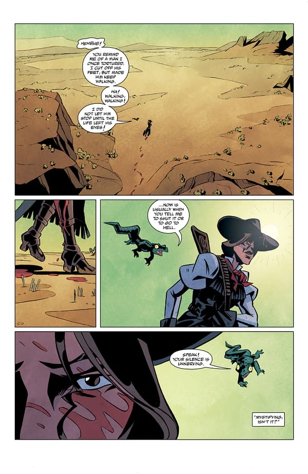 Interior preview page from CARMEN RED-CLAW: BELLY OF THE BEAST #4 CLEM ROBINS COVER