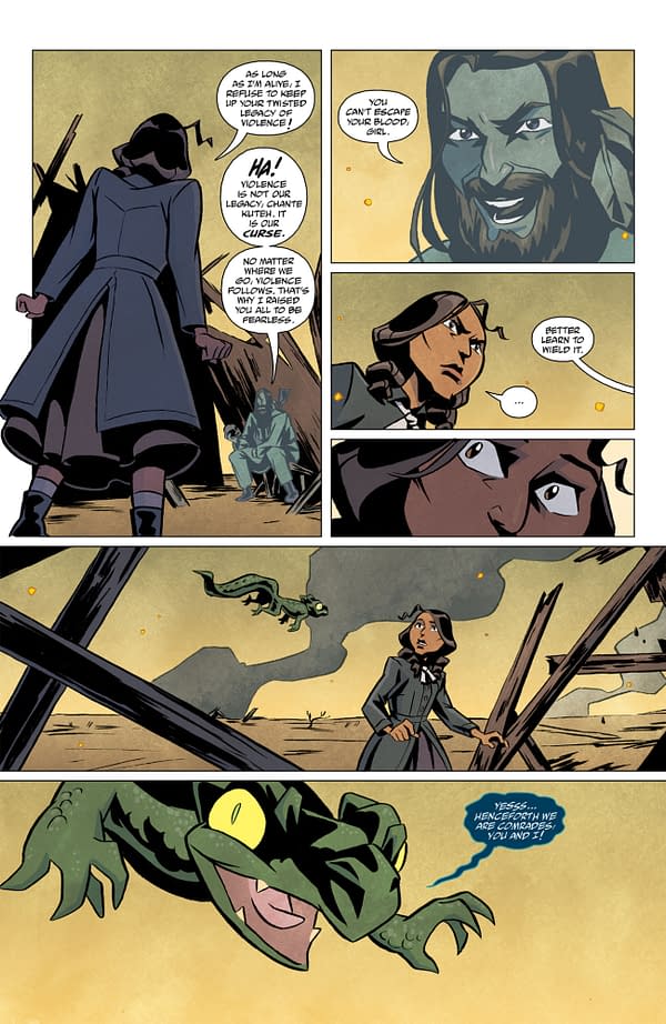 Interior preview page from CARMEN RED-CLAW: BELLY OF THE BEAST #4 CLEM ROBINS COVER