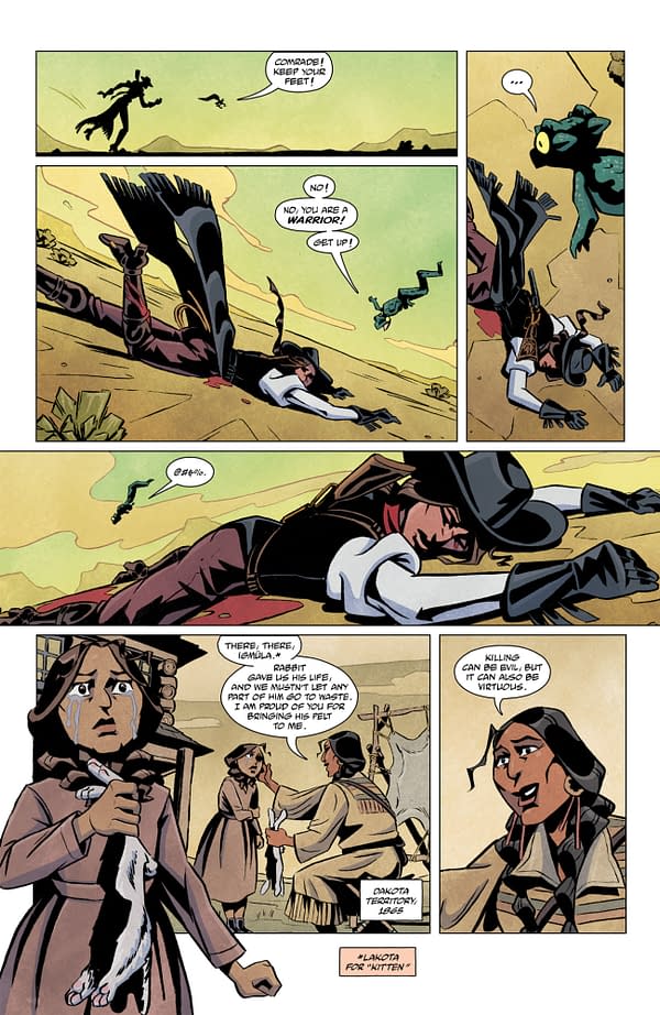 Interior preview page from CARMEN RED-CLAW: BELLY OF THE BEAST #4 CLEM ROBINS COVER