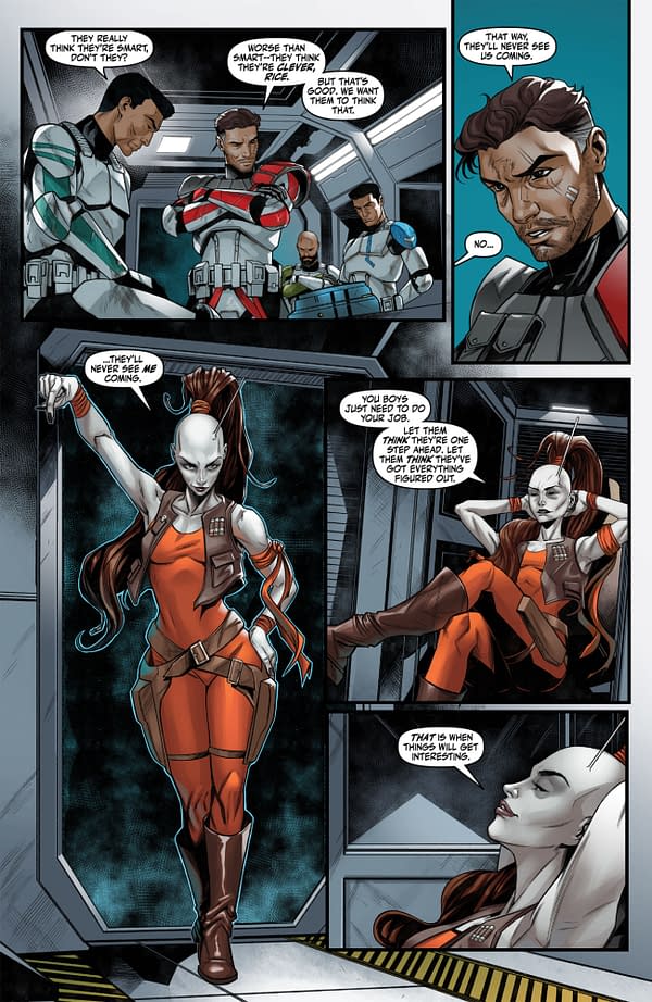 Interior preview page from STAR WARS: THE BAD BATCH - ROGUE AGENTS #3 MICHAEL ATIYEH COVER