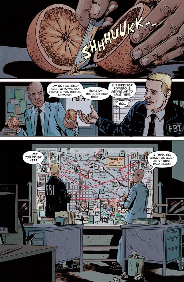 Interior preview page from AMERICAN CAPER #7 LEE LOUGHRIDGE COVER