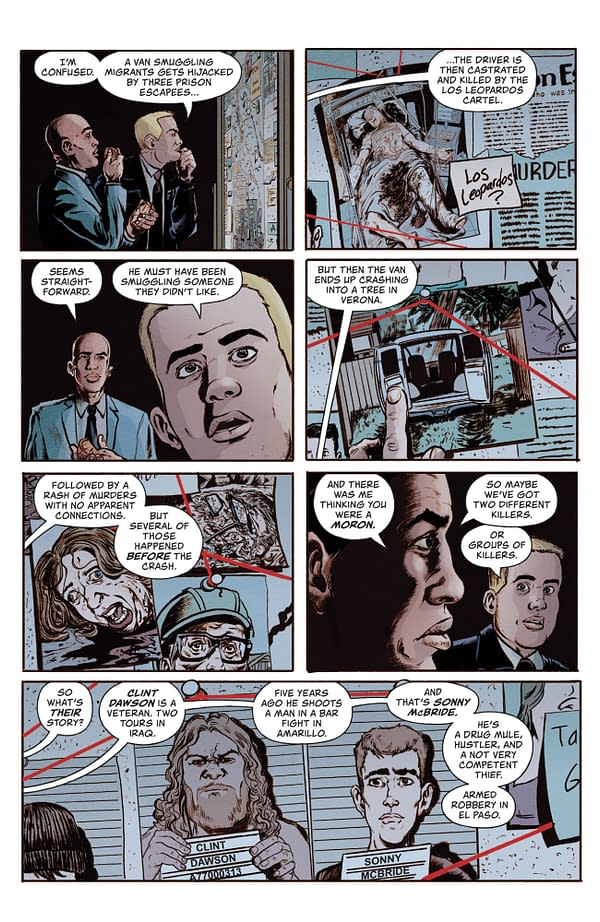 Interior preview page from AMERICAN CAPER #7 LEE LOUGHRIDGE COVER