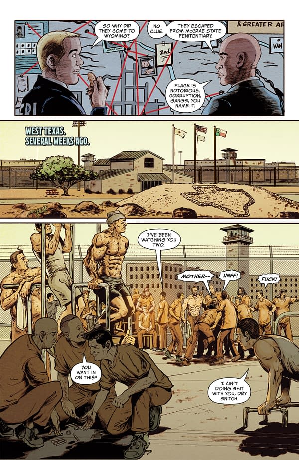 Interior preview page from AMERICAN CAPER #7 LEE LOUGHRIDGE COVER