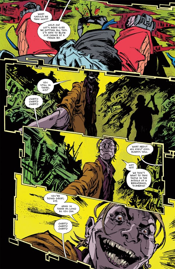 Interior preview page from CYBERPUNK 2077: CHROME #3 FRANK CVETKOVIC COVER
