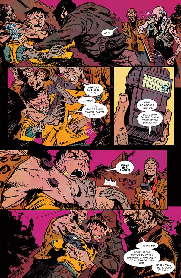 Interior preview page from CYBERPUNK 2077: CHROME #3 FRANK CVETKOVIC COVER