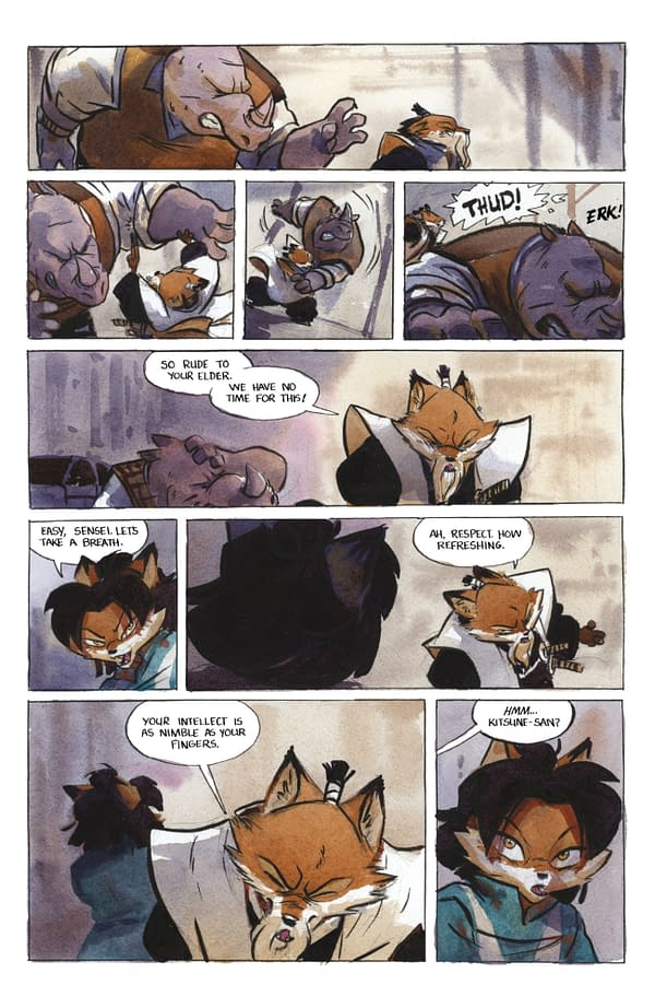 Interior preview page from USAGI YOJIMBO: KAITō '84 #3 JARED CULLUM COVER
