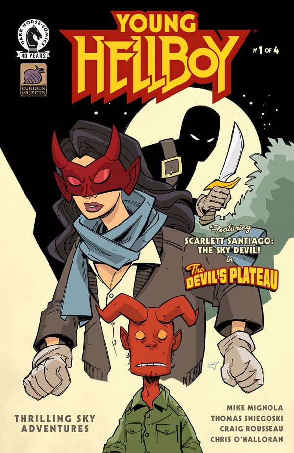 Cover image for YOUNG HELLBOY: THRILLING SKY ADVENTURES #1 CHRIS O'HALLORAN COVER