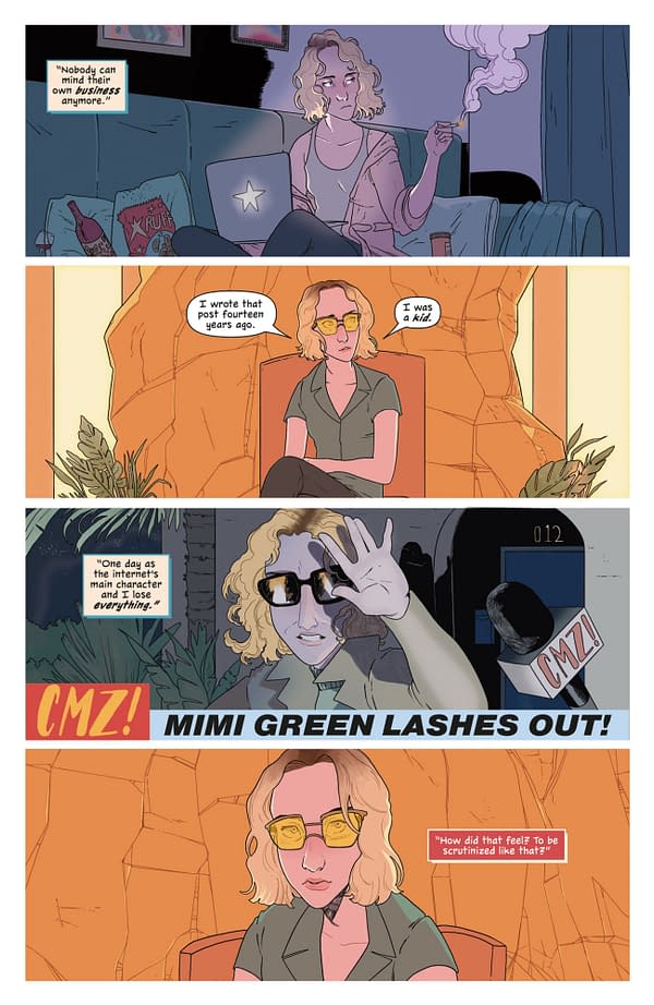 Interior preview page from DID YOU HEAR ABOUT MIMI GREEN #1 ARIANA MAHER COVER