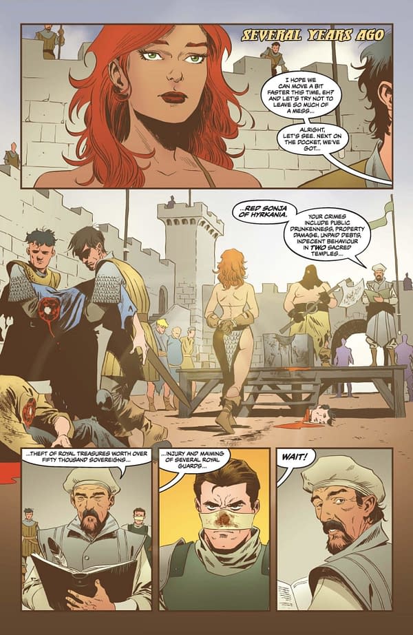 Interior preview page from Red Sonja: She-Devil With a Sword #2