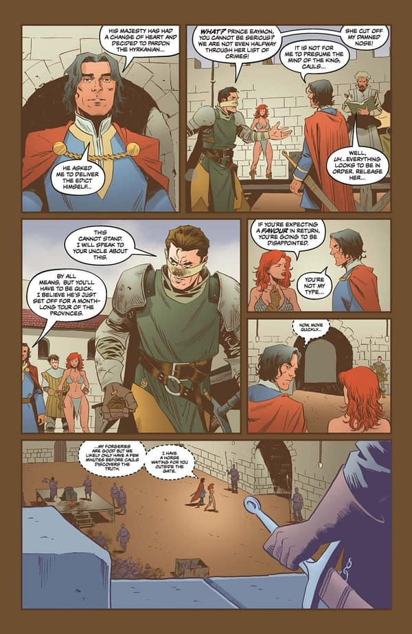 Interior preview page from Red Sonja: She-Devil With a Sword #2