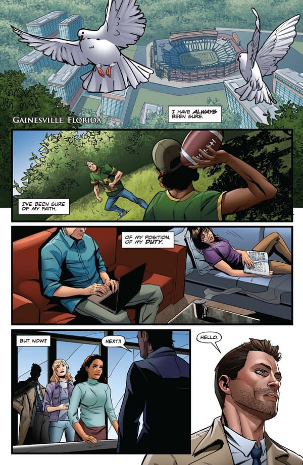 Interior preview page from Supernatural: Castiel #1
