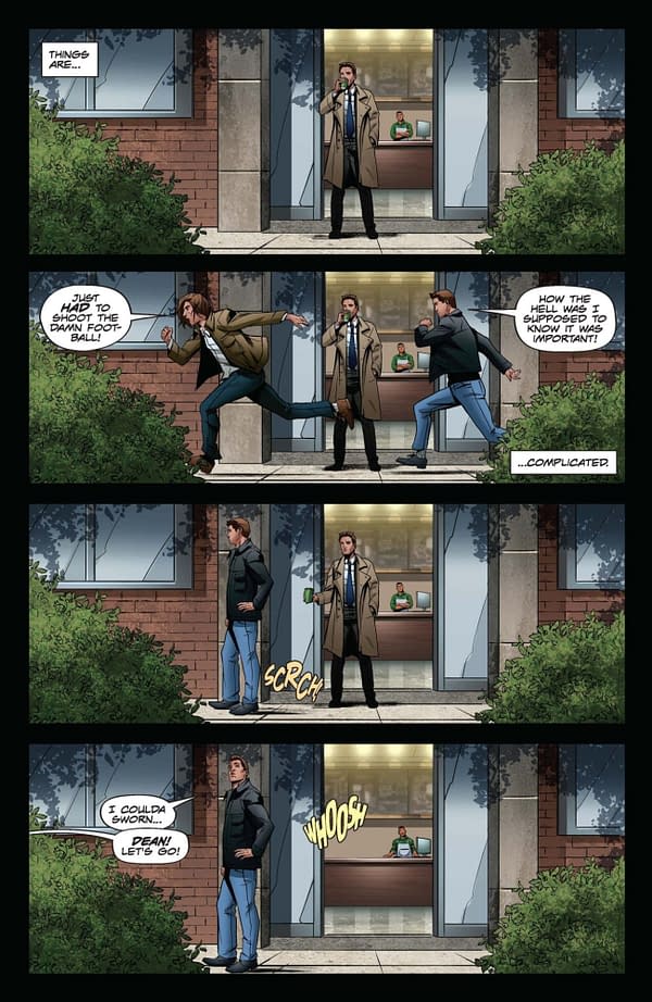 Interior preview page from Supernatural: Castiel #1
